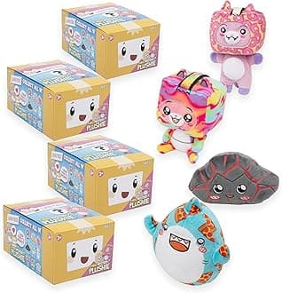 LankyBox Mini Mystery Plush, Series 2-4 Pack, Unique Collectible Blind Box Mini Plush, Officially Licensed LankyBox Merch