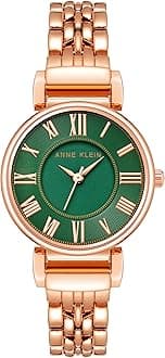 Anne Klein Women's AK/2158GNRG Rose Gold-Tone Bracelet Watch