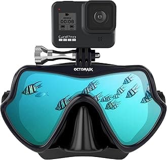 OCTOMASK - Compatible with Gopro - Frameless Dive Mask for Scuba Diving and Snorkeling