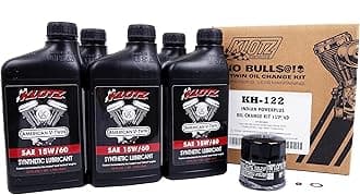 Klotz 5 Quart 15W-60 Synthetic Oil Change Kit for Indian™ PowerPlus Motorcycle