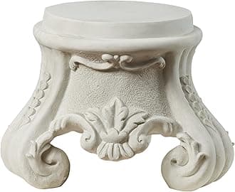 KY0631 Rococo Sculptural Plinth,Faux Stone Finish