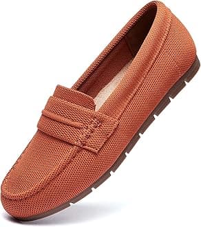 Loafers for Women Comfortable Dressy Casual Work Flats Lightweight & Breathable Slip On Walking Shoes Knit
