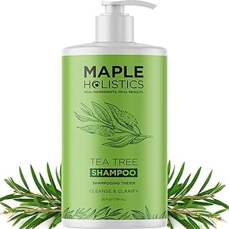 Refreshing Tea Tree Shampoo - Clarifying Shampoo for Oily Hair and Dry Scalp with Jojoba Oil and Rosemary Oil - Cleansing Sulphate Free Shampoo with Essential Oils for Build up and Flakes - 739mL