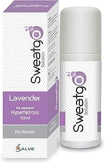 Salve Sweatgo Hyperhidrosis Sweat for Healthy Skin for Women in Exclusive Fragrance - Lavender 60 ml(Pack of 1)