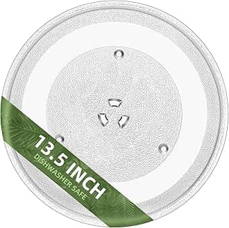 13.5" Microwave Glass Turntable Plate Compatible with 5304509621 Frigidaire microwave plate WB39X10032 GE microwave plate replacement JVM3106 WB49X10002 13 1/2" Samsung Microwave Plate DE74-20016A