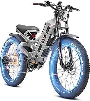 Romeo Pro II 1600W/4000W Electric Bike for Adults 52V 60AH/70AH Long Range Dual Motor Electric Mountain Bike Dual Hydraulic Brakes Full Suspension EBike Colorful Display Electric Bicycle