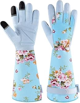 WANCHI Long Gardening Gloves for Women Garden Gloves Thorn Proof Rose Pruning...