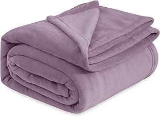 GentleSoft Fleece King Size Blankets for Bed Fog Purple - Soft Lightweight Plush Cozy Fuzzy Luxury Microfiber, 108x90 inches