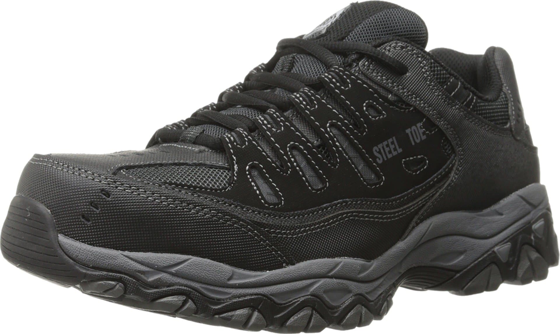 SKECHERS(スケッチャーズ) メンズ Cankton Steel Toe Construction Shoe – Electrical Hazard Rated, Memory Foamワークシューズ [並行輸入品]