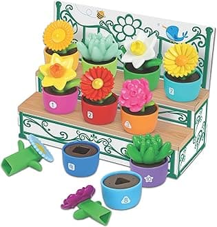 Shape & Color Garden, Toddler Outdoor Toys, Sensory Toys, Kids Gardening Set, Flower Building Set, Montessori, Preschool Learning Activities, Toddler Gifts