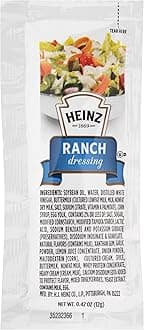 Heinz Ranch Dressing Single Serve (12g Packets, Pack of 200)