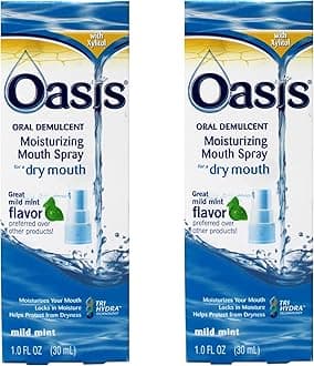 Oasis Moisturizing Mouth Spray for a Dry Mouth, Mild Mint Flavor, 1 FL OZ - 2 Pack