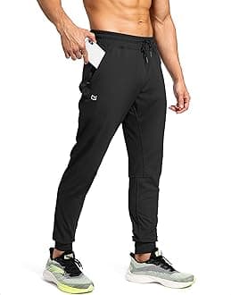 - Men's Sweatpants with Zipper Pockets Athletic Pants Traning Track Pants Joggers for Men Soccer, Running, Workout