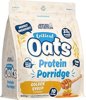 Critical Oats Advanced Protein Porridge - Whey Protein Powder Blend with Wholegrain Oats & ISO-XP Protein Isolate, Amino Acids, Easy Mix (600g - 10 Servings) (600g, Golden Syrup)