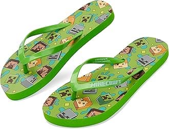 Minecraft Boys Sliders or Flip Flops for Beach and Pool - Boys Gifts