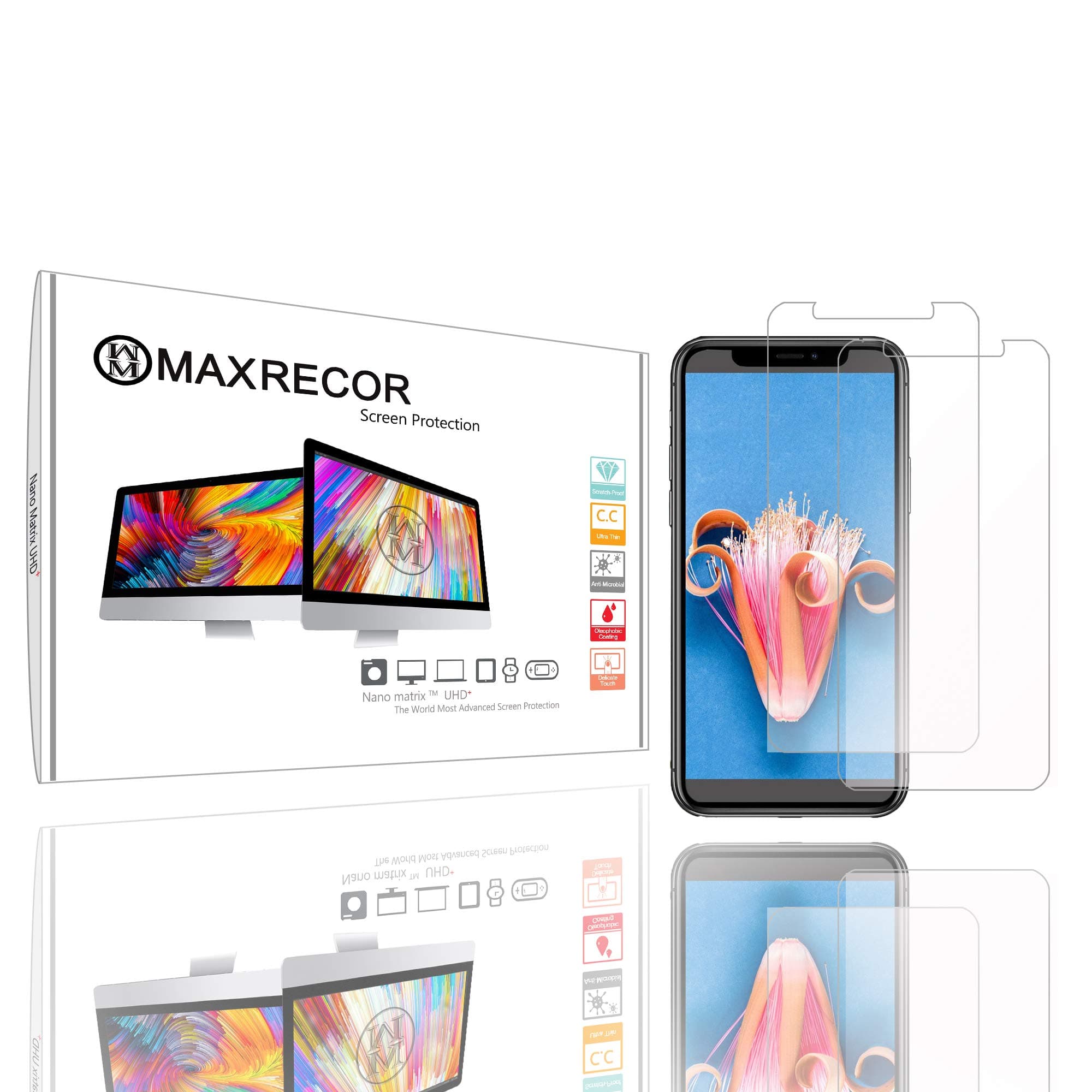 Screen Protector Designed for Samsung Digimax S85 Digital Camera - Nano Matrix Anti-Glare (Dual Pack Bundle)