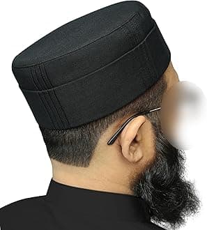 Zakwan Kufi, Traditional Islamic Caps for Men, Multiple Colors and Sizes