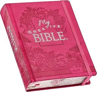 KJV Holy Bible, My Creative Bible, Faux Leather Hardcover - Ribbon Marker, King James Version, Bright Pink w/Elastic Closure (KJV Creative Editions)