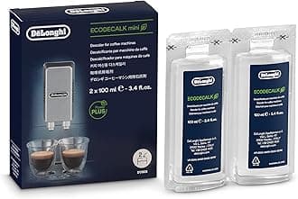 De'Longhi (デロンギ) Descaling Agent for De'Longhi Fully Automatic Coffee Machines DLSC200 Maintenance, Made in Italy, 100ml, Set of 2, De'Longhi Warranty Covered