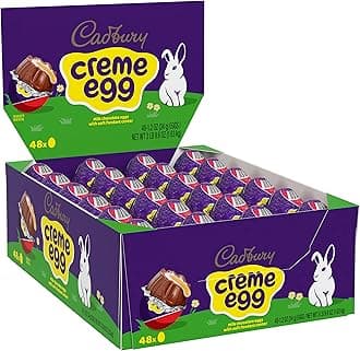CADBURY CREME EGG Milk Chocolate Candy, Easter, 1.2 oz Eggs (48 Count)