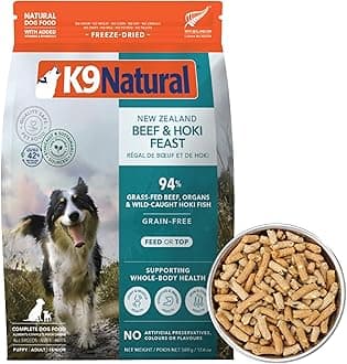 K9 Natural Freeze Dried Hoki And Beef Feast 500g