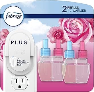 Febreze Plug in, Downy April Fresh Scent, 1 Warmer + 2 Oil Refills