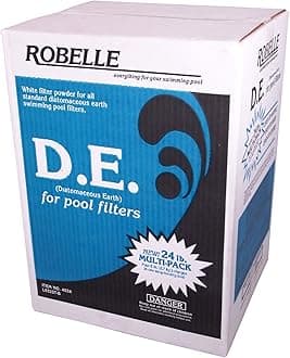 Robelle 4024 D.E./Diatomaceous Earth Powder for Swimming Pools, 24-Pound