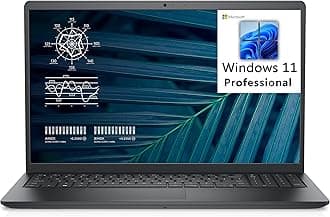 Dell Vostro 3520 15.6" Business Laptop Computer, Intel Quad-Core i5-1135G7 up to 4.2GHz (Beat i7-1065G7), 8GB DDR4 RAM, 512GB PCIe SSD, 802.11AC WiFi, Bluetooth, Carbon Black, Windows 11 Pro