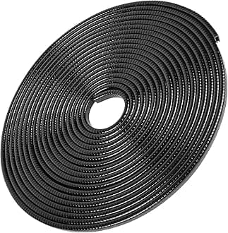 MYFAMIREA 16.4 Ft(5M) Car Door Edge Guards U Shape Edge Trim Rubber Seal Protector Car Door Protector Car Protection Door Edge Anti-Collision Rubber Clips Fit for Most Car