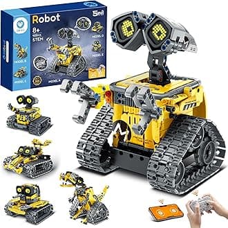 Sillbird Robot Children for Boys, 5-in-1 Technology Robot with App Remote Control, Wall/Mech Dinosaur/Stunt Car, Programmable Building Toy, Creative Gifts for Boys and Girls from 8+ Years