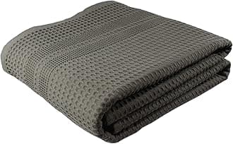 GILDEN TREE Waffle Bath Sheet Large Bath Towels Quick Dry Thin Body Towels, 40x80 Oversized Bath Towels for Adults, Classic Style (Stone)