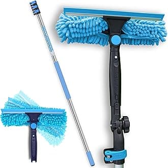 IGAD Professional Telescopic Window Cleaning Kit - 12 Foot (3.6m) Extension Pole & Single Pivot 10" (25cm) Window Squeegee