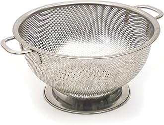 RSVP InternationalEndurance Kitchen Collection Colander Strainer, 3 Quart, Pierced Stainless Steel