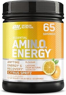 Amino Energy - Pre Workout with Green Tea, BCAA, Amino Acids, Keto Friendly, Green Coffee Extract, Energy Powder - Citrus Spritz, 65 Servings (Packaging May Vary)