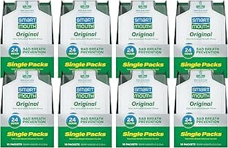 SmartMouth Original Activated Mouthwash Single Packs, Travel Mouthwash, Fresh Mint, 80 Pack