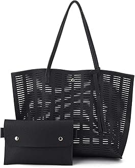 Women's Faux PU Leather Tote Shoulder Purses Bag for women, Big Capacity Tassel Handbag