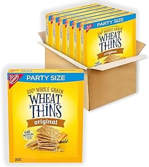 - Wheat Thins Original Whole Grain Wheat Crackers, Party Size, 6 - 20 oz Boxes