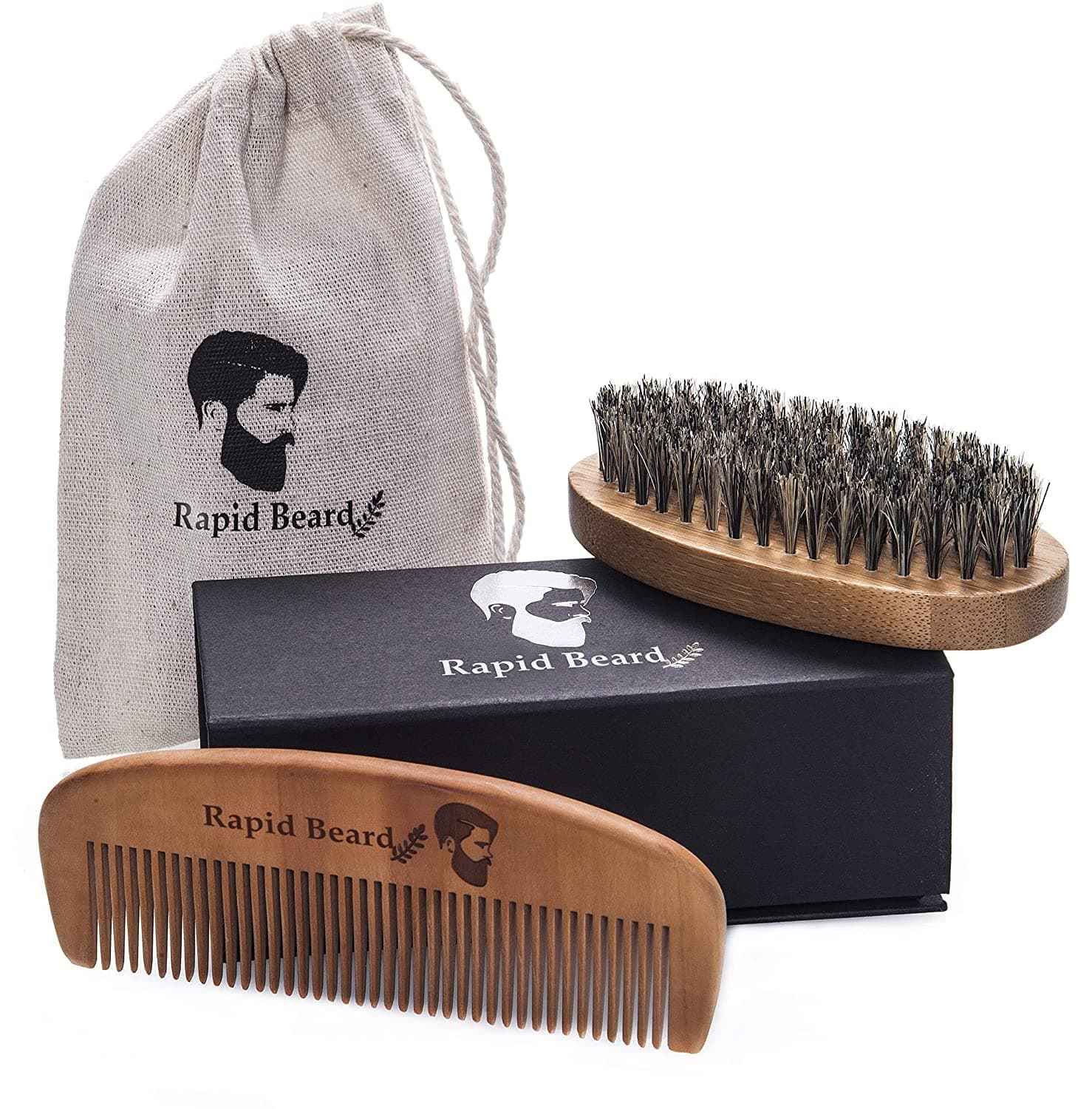 Beard Brush and Beard Comb kit I