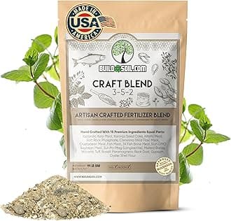 BuildASoil Fertilizer for Vegetable Garden and Ogranic Plant Food | Hand-Crafted Organic Fertilizer with 15 Premium Ingredients | Ensures Larger Plants and More Fragrant Flowers (44 LB - Large Bag)