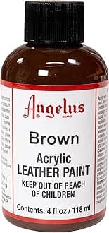 Angelus Acrylic Leather Paint, 4 Fl Oz (Pack of 1), Brown