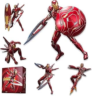 MK50Ironman Action Figure-7 Inch Deluxe Painting Exquisite Collection Model Gift Toys(MK L)