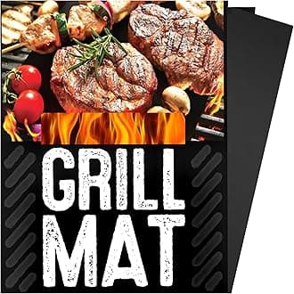 BBQ Grill Sheets Mat ,100% Non Stick Safe ,Extra Thick,Reusable and Dishwashe...