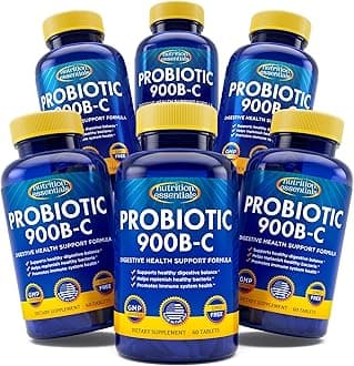Probiotics for Women and Men - with Natural Lactase Enzyme and Prebiotic Fiber for Digestive Health - 80%+ More Potent Supplement for Gut Health Support - Vegan Raw Probiotic Formula Made in The USA