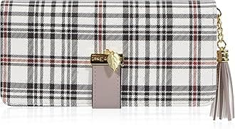 Pomelo BestWomen Wallets RFID Ladies Purses with Multiple Card Slots and Roomy Compartment (Checkerboard)