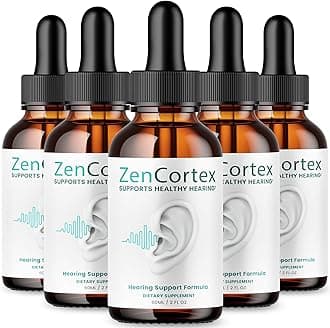 (5 Pack) Zencortex For Tinnitus Relief - Official Formula - Zencortex Drops for Ears, Zen Cortex 24 Tinnitus Drops Liquid Supplement Reviews, Zen Cortex Hearing Support Formula, Zencortex Oral (10oz)