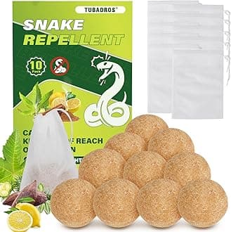 Snake Repellent, 10Pack Plant Essential Oils to Repel Snake, Snake Repellent for Yard, Lawn Garden, Outdoor Use