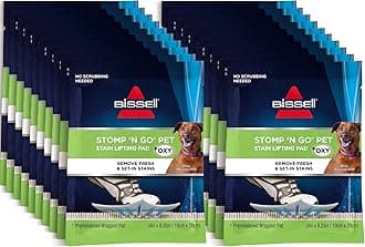 Stomp 'N Go Pet Lifting Pads + Oxy for Stain Removal on Carpet & Area Rug Cleaning, 20 Pack