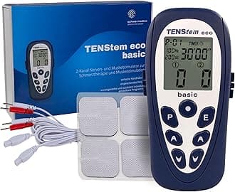 TENS ECO Basic IONTO Portable Electro-Stimulator | Quick Pain Relief with Electrodes