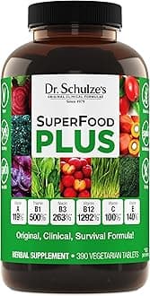 SuperFood Plus - Everyday Superfood Supplement to Support Overall Wellness - Clean, Quality Nutrition - Supports Metabolism & Daily Energy - Gluten-Free & Dairy-Free - 390 Tablets