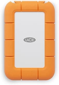 LaCie Rugged Mini external SSD 2TB, 40 Gb/s, 2.000MB/s, compatible with PC Mac iPad & iPhone, Data Rescue Service (STMF2000400)
